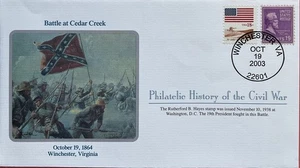 Mort Kunsler Bürgerkrieg Philatelistische Geschichte Schlacht bei Cedar Creek Winchester VA  - Bild 1 von 2