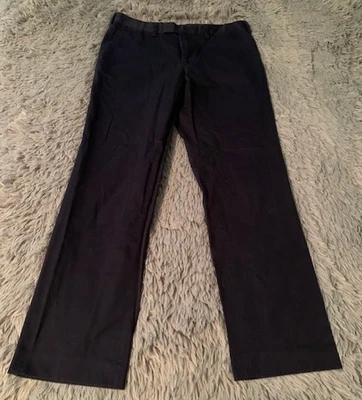 Pants Mens Blue Tailored Flat Front Dress Slacks Classic Waist 32" Louis Raphael - Image 1 of 4