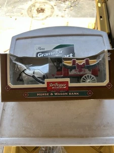 1995 Ertl Collectibles Dr. Pepper Horse and Wagon Diecast 1:32 Scale BANK - Picture 1 of 5
