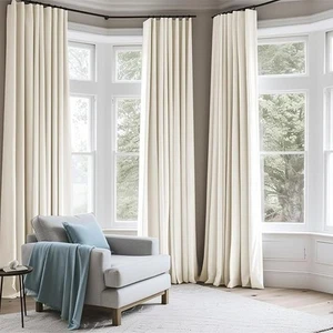 100 Blackout Curtains 2 Panels Off White W 50" xL 108" - Picture 1 of 3