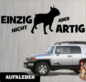 Auto Aufkleber Französische BULLDOGGE Einzig Artig SIVIWONDER 2er Set - Bild 1 von 1