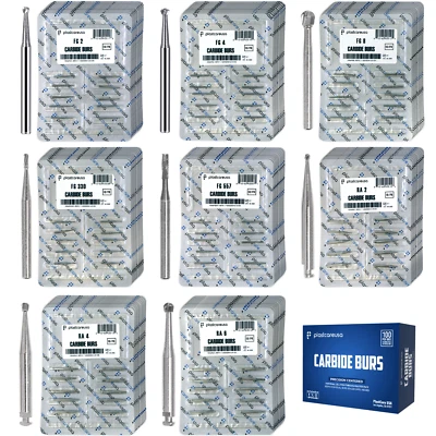 Dental Carbide Burs FG & RA for High & Low Speed, by PlastCare USA (Choose Qty) - Image 1 of 4