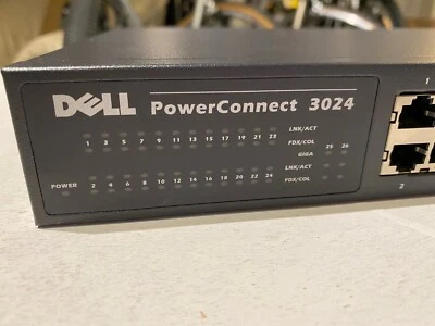 Dell PowerConnect 3024 Ethernet 24 Port Managed Switch - Image 1 of 4