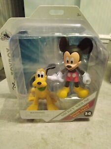 Disney Store Toybox Mickey Mouse & Pluto Action Figure Set Brand New