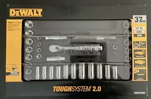 Dewalt DWMT45400 3/8" Drive Ratchet & Socket Set w/ Case 37 PCS ToughSystem 2.0 - Picture 1 of 2