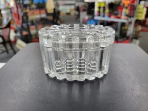 Vintage Clear Glass Trinket Jewelry Box. Unbranded. Nice Condition! - Picture 1 of 8