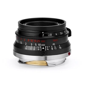 Light lens lab Lens 35mm F2 F/2 black paint for Leica Summicron M Eight Element - Picture 1 of 3