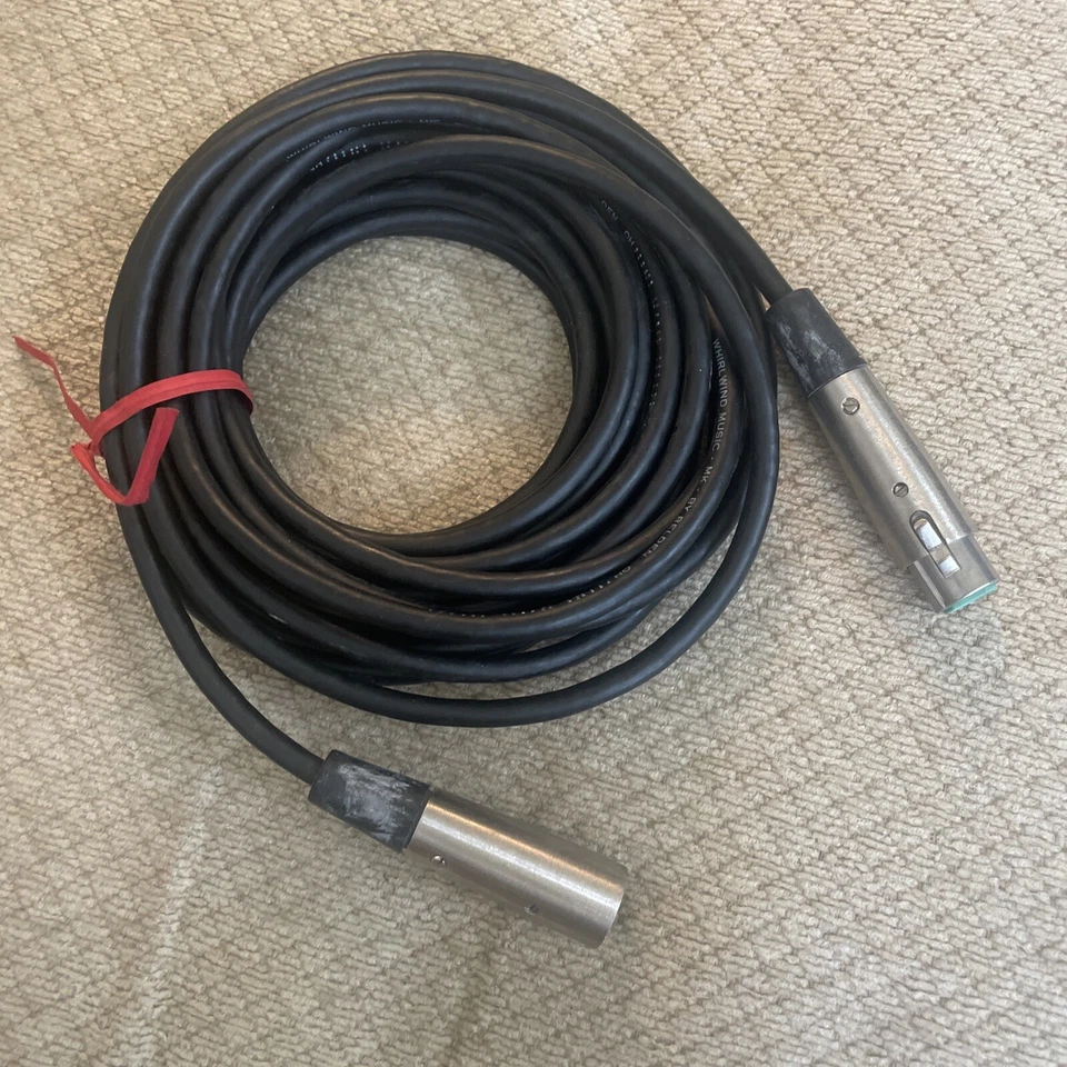 Cable de micrófono vintage - Música torbellino, MK por Belsen - Cable QH negro 25 pies Foto 1 de 4