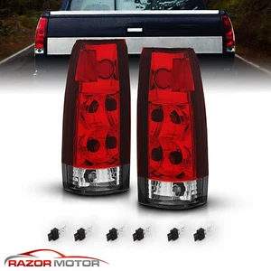 Juego de luces traseras transparentes rojas 1988-1999 para Chevy/GMC C10 C/K Silverado Tahoe Sierra - Imagen 1 de 6