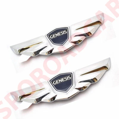 Emblema maletero delantero + trasero 2 piezas para Hyundai GENESIS V6 sedán 2011-2012 piezas OEM Foto 1 de 4