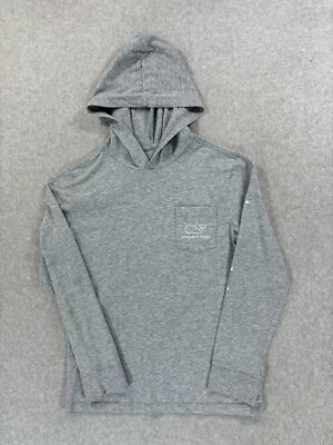 Camiseta con Capucha Vineyard Vines Clásica Ballena Sólida Manga Larga (Pequeña para Niña) Foto 1 de 4