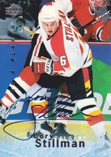 1995-96 Be A Player Hockey Autograph #S132 Cory Stillman AUTO Calgary Falmes