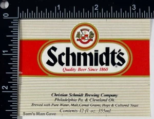 Schmidt's Beer Label - Picture 1 of 1