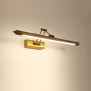 8W LED Vanity Light Adjustable Retractable Wall Fixture Mirror Front Lamp Bronze