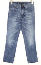 NUDIE Jeans Slim Jim W30/L32 Men Jeans Denim Blue Regular Straight Fit Zipped