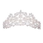 Vintage Bridal Headdress Princess Crown Wedding Hair Accessories Pearl4082