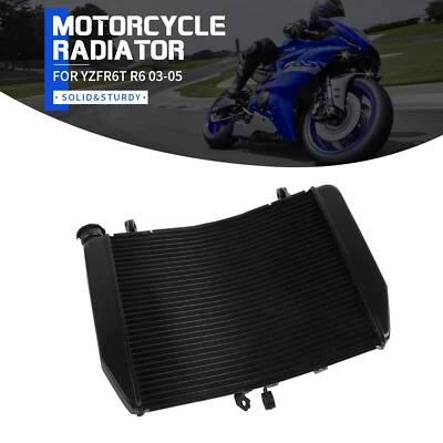 Aluminum Engine Cooling Cooler Radiator Fit For Yamaha YZF-R6T YZF-R6 2003-2005 Foto 1 de 4