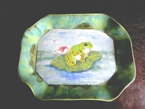 Frog SeaBreeze Ceramic Tray Pottery from Vero Beach, FL 13" x 10" - Picture 1 of 5