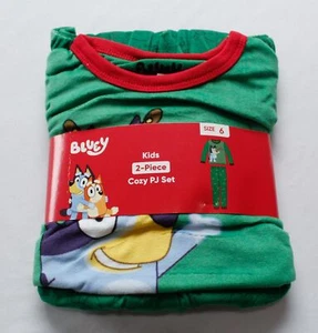 Bluey Kid's Merry Everything 2-Piece Cozy PJ Set CG2 Multicolor Size 6 NWT - Picture 1 of 4