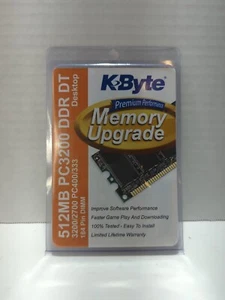 K BYTE MEMORY UPGRADE 512MB PC3200 DDR DT - Picture 1 of 2