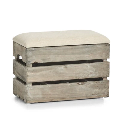 Zeller Sitztruhe m. Flascheneinteilung Holz 40 x 20,5 x 29 cm - Bild 1 von 4