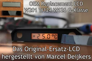 Mercedes LCD Reparatur Display für W124 W126 W201 Außentemperaturanzeige ATA OTG - Picture 1 of 10