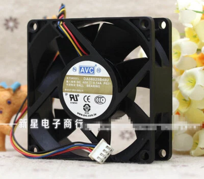 AVC DA08025B48U P021 80mm 8025 48V 0.14A server CPU fan 4pin - Image 1 of 3