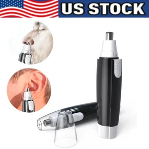 Electric Nose Hair Trimmer Shaver Ear Face Eyebrow Mustache Beard Shaver Clipper - Picture 1 of 12