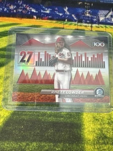 ⚾2024 Bowman Chrome Top 100 Rhett Lowder #BTP-27 RC Reds⚾ - Picture 1 of 2