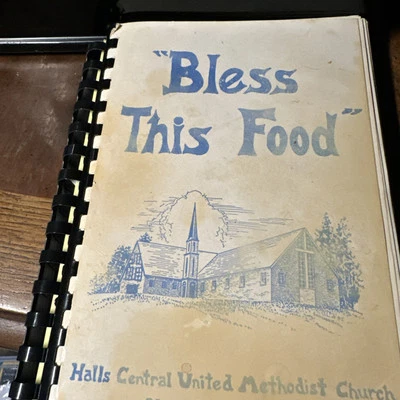 Knoxville, TN Halls Central united methodist  Bless the Food  Cookbook 1976 - Image 1 of 4