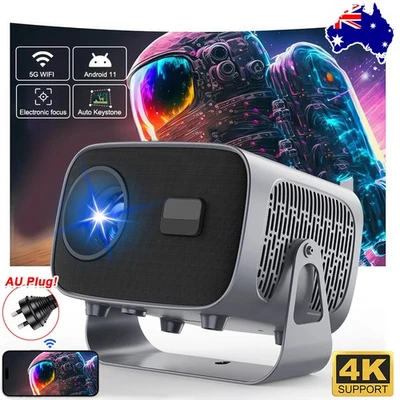 Portable 5G WiFi Mini Smart Projector Bluetooth Home Video Office Home 1080P USB - image 1 of 4