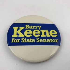 Botón vintage Barry Keene para Senado estatal, pinback - Imagen 1 de 2