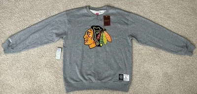 Толстовка серая Mitchell & Ness взрослая Chicago Blackhawks размер L - Изображение 1 из 4