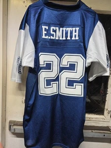 Emmitt Smith #22 Cowboys Trikot blau genäht Throwback Gr. 52 Mitchell & Ness - Bild 1 von 15