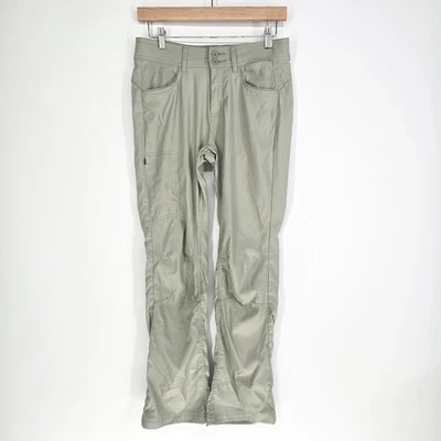 Pantalones cortos de senderismo prAna para mujer talla 4 verde Halle elásticos al aire libre enrollables Foto 1 de 4