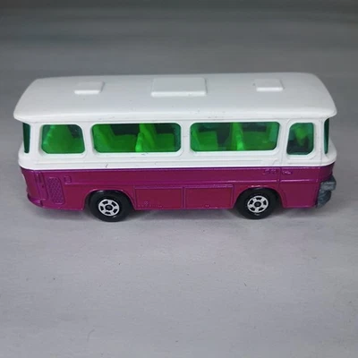 Autobús Setra Matchbox Lesney Superfast #12 1970 magenta/blanco dos tonos casi nuevo Foto 1 de 4