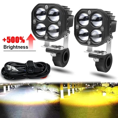 Focos LED Faros Antiniebla LED para Moto Camión Coche SUV ATV 30000LM 24V 12V 200W Foto 1 de 4