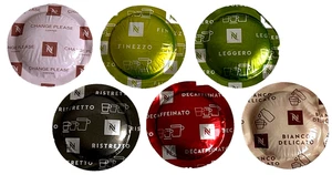 NESPRESSO PRO PODS X 60 CAPSULES 10 X 6 FLAVOURS BIANCO DELICATO CHANGE PLEASE - Picture 1 of 1