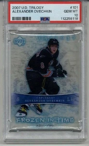 2007 UPPER DECK TRILOGY FROZEN IN TIME ALEXANDER OVECHKIN /799 PSA 10 LOW POP - Picture 1 of 2