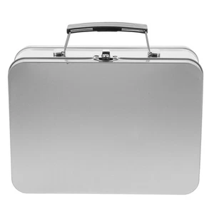 Lunch Container Retro Tin Box Portable Gift Woman Travel Storage Food - Picture 1 of 12
