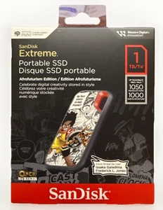 SanDisk Extreme SSD 1TB USB-C | Nowy | Edycja afrofuturystyczna | Rzadka edycja artystyczna - Zdjęcie 1 z 3