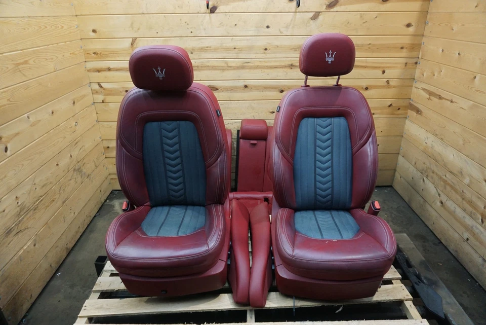 Set Front Rear Left Right Seat Assembly Red Maserati Quattroporte S 2017+ *Note Foto 1 de 4