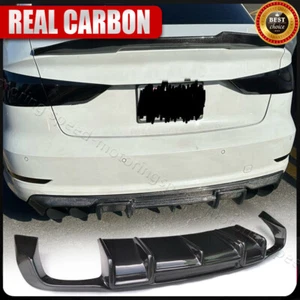 Alerón labial difusor parachoques trasero carbono real para Audi A3 Sline S3 sedán 2013-16 - Imagen 1 de 18