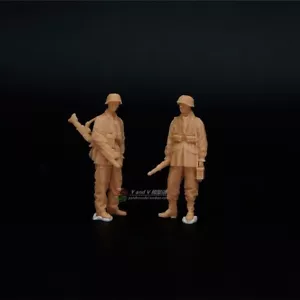 3D printed 1/72 WW II German army "Machine Gun Assault Team" 2 man group model* - Picture 1 of 1