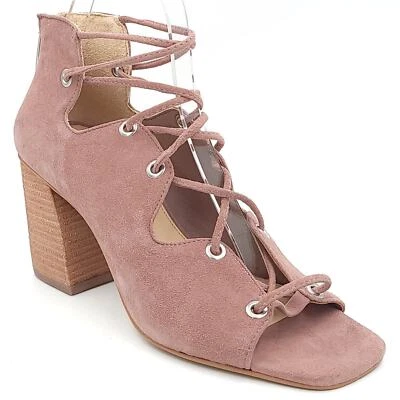 Vince Camuto Women Block Heel Gladiator Sandals Nahara Size US 9M Dry Rose Pink - Image 1 of 4