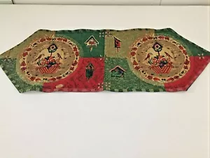 Arazzo decorazione uccellini/casette uccellini/fiori runner da tavolo/sciarpa nappa 12,5"x 35" - Foto 1 di 12