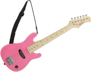 30" Full Size Pink Electric Guitar And Amp Much More Guitar Combo Accessory - Picture 1 of 7