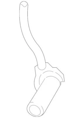 Genuine Ford Lincoln 2004-2008 Mark LT F-150 Radiator Coolant Hose 4L3Z-8286-BC - Image 1 of 2