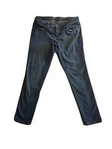 Pantalones de mezclilla para mujer Mossimo azules de altura baja ajustados elásticos 10 S/C - Imagen 1 de 5