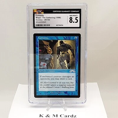 MTG - Exodus - Curiosity - Graded - CGC 8.5 - Image 1 of 4